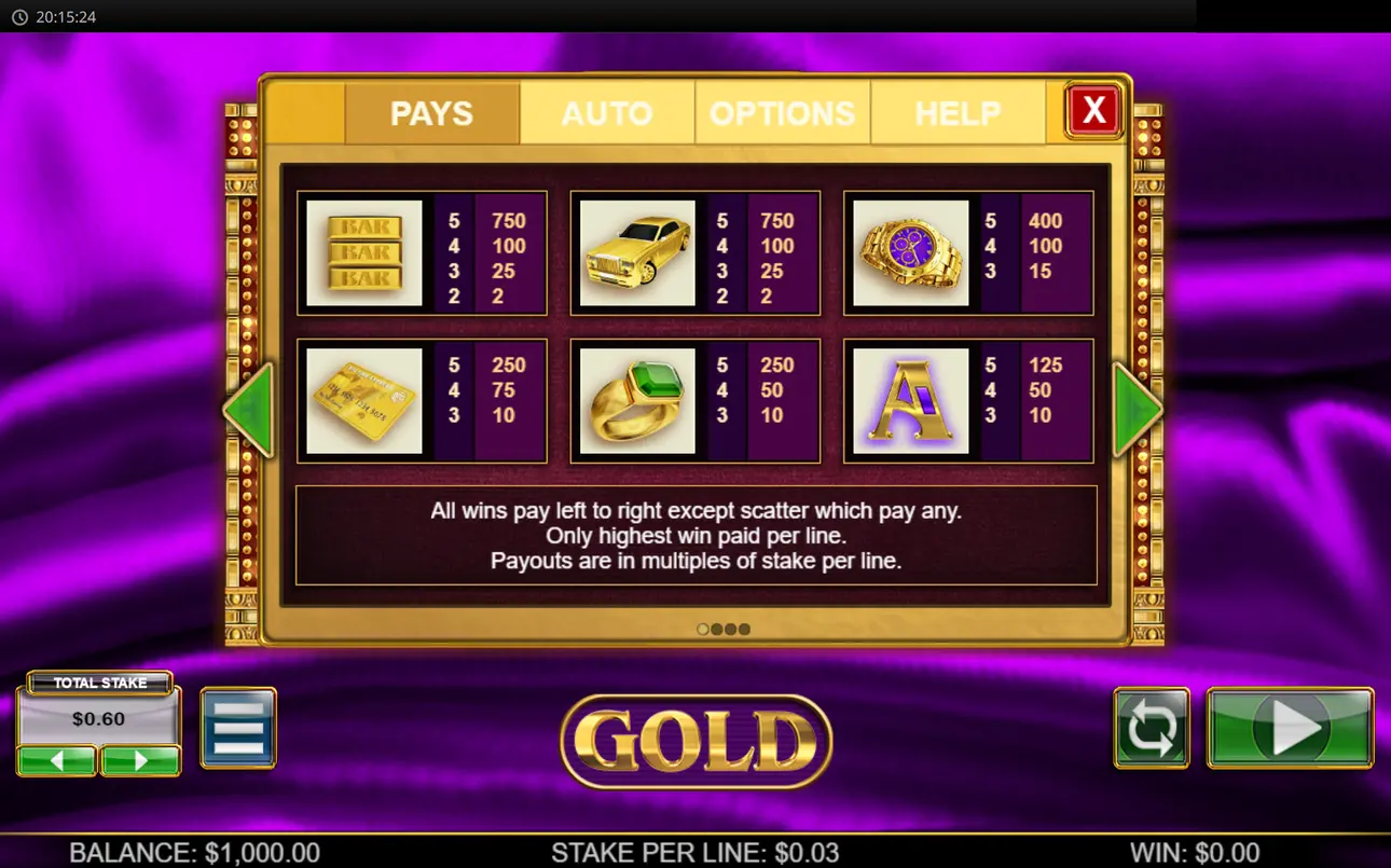 Gold artwork